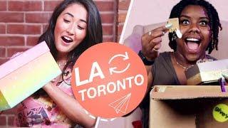 Strangers Swap Mystery Beauty Boxes • LA & Toronto