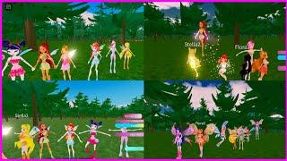 All groups transforms Magic Winx, Charmix, Enchantix and Believix - Glam Magic Power