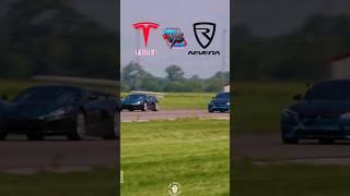 Rimac Nevera VS Tesla model S Plaid in Drag race #tesla #rimac #models #racing Tesla VS Rimac