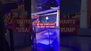 'Gutfeld!' crowd chants "USA! USA!" for Trump