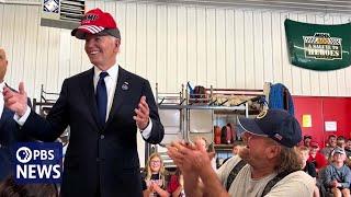 WATCH: Biden briefly wears Trump hat during 9/11 visit in Shanksville