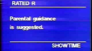 Showtime R rating bumper, 1979