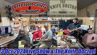 3 Oct 2024 Show & Knife Giveaway, The Knife Doctor Visits Us! Bear & Son, Case.  @theknifedoctor