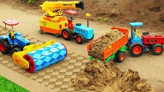 Diy tractor Crane making mini Transporting Road | diy Construction Vehicles, Road Roller | HP Mini