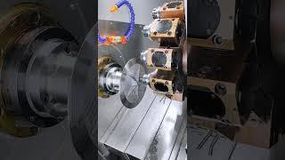 How to Machine Captain America's Shield on a ST 52YT CNC Lathe? #cnc #cncprecision #smartlathe