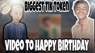 My friend's birthday Big Tick Takkoda made a and wished him a happy birthday