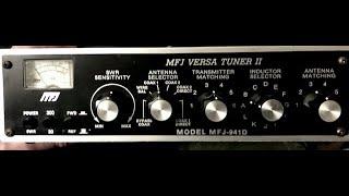 MFJ Versa Tuner II. Tuning example.