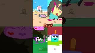 Which video numbers are saddest ?? #animationmeme #funnycartoon #peppapigparody #peppapig