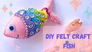 How to make a cute felt fish | Felt craft project ideas | Easy and fun Felt craft at home