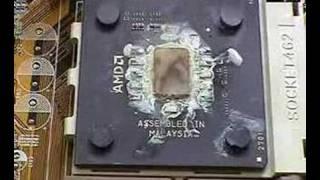 What happens when the CPU cooler is removed?