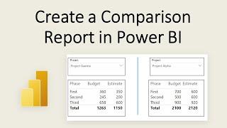 Create a Comparison Report in Power BI