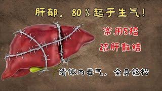 肝郁，80%起于生气！常用5招疏肝散结，清体内毒气，全身轻松| 内关穴｜公孙穴｜中脘穴｜膻中穴｜气海穴｜中医养生｜身体调理｜气血疏通｜经络养生｜针灸理疗｜【中医针灸理疗师Jimmy】