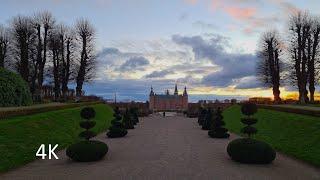 From light to night Hillerød Castle lake walk・Hillerød station - around the Castle lake・4K