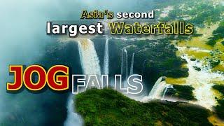 India's largest JogFalls in 2024|4k Drone Video|