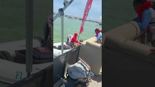 TRAVEL WITH PEACH  PEACH McINTYRE  HER HUSBAND  & 9 KIDS EAT CHICK FIL A  AT CRAB  ISLAND