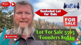 Secluded Lot for Sale | Lot For Sale 5565 Founders 80829 | Mountain Views & Private Setting