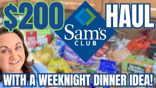 Big $200 Sam's Club Haul | Current Prices, Best Deals & An Easy Weeknight Dinner Idea!