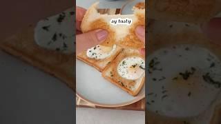 Fun egg toast breakfast