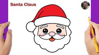 How to draw Santa Claus easy | Christmas drawing | How to draw Christmas stuff