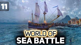 Осадные корабли. Плавающие АРТ-САУ ‍️ World of Sea Battle [PC 2023] #11