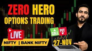 Live Trading Nifty Banknifty Options | Banknifty Expiry Option Trade | 27-Nov | #livetrading