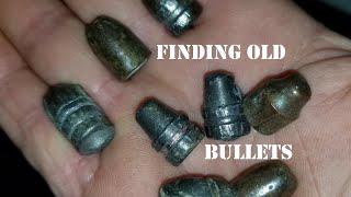 METAL DETECTING and finding OLD BULLETS  in the Old Tennessee Woods.