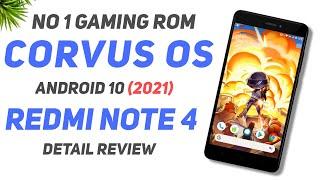 NO 1 Gaming Rom For Redmi Note 4 - Corvus Android 10 (2021) Detail Review