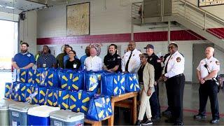 Walmart surprises Augusta firefighters with Super Bowl food