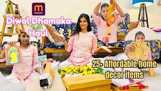 Huge Meesho Cheapest Diwali Haul | Affordable Diwali Decor Items | 25+Meesho Finds Home Decor Haul