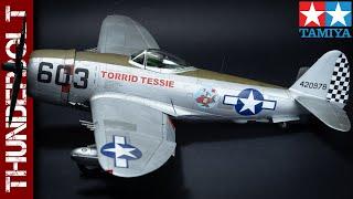 P-47D Thunderbolt Bubbletop "Torrid Tessie" with Red Fox Studio 3D decals (Tamiya 1/48 scale model)