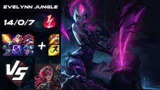 JUNGLE Evelynn vs Vi - NA Challenger Patch 14.9