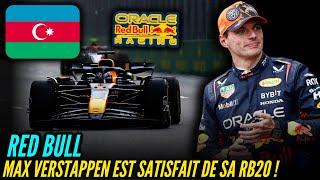 BOMBE DU JOUR : MAX VERSTAPPEN EST TRÈS SATISFAIT DE SA RED BULL À BAKOU !