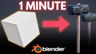 Create a Hammer in Blender in 1 Minute!