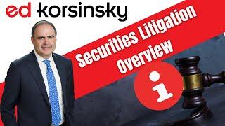 Securities Class Action - Securities Litigation Overview - Securities Litigation - Recover Your Loss