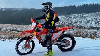 Riding The ALL NEW 2025 KTM EXC-F in the SNOW