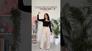 Myntra Bottoms try on haul 🫶 #shorts #meeshohaul #meesho  #viral #youtubeshorts #shortsfeed #fyp