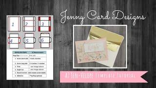 How to Make an Easy A7 (5x7)  Envelope Tutorial | Jen-Velope Templates | DIY Crafts