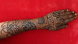 Very Beautiful Heavy Bridal Mehndi Design ||Easy Mehndi Design For Hand ||Henna Designs