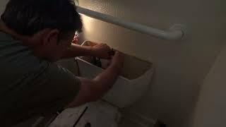 Fluidmaster Toilet Fill Valve Install in Progress