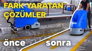 AKÜLÜ ZEMİN TEMİZLEME MAKİNASI CLEANVAC B4501