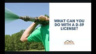 Jobs You Can Do With a D-59 License! Hydro-seeding Contractor in California! C-61 license Review