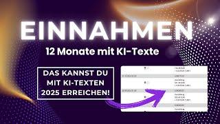 Wahnsinn! So viel hat meine KI-Website nach 12 Monaten wirklich eingebracht!