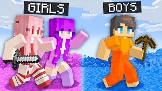 GIRL HUNTERS vs BOY SPEEDRUNNERS in Minecraft