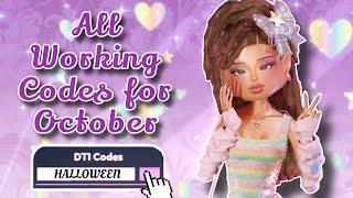 ALL WORKING DRESS TO IMPRESS CODES!  | October | DTI Roblox ️