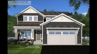 Craftsman House Plan Walkthrough | 3 Bed 2.5 Bath | Two-Story Design | Plan 098-00522