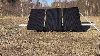 Solar system, off-grid. Victron Energy Smart solar MPPT 150/35, invertor Victron Phoenix 24/500.