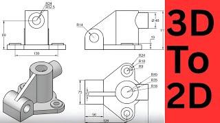 autocad 3d |3d to 2d autocad |dimensions in autocad | AutoCAD by Nisha Mathur‎@AutoCADbyNishaMathur
