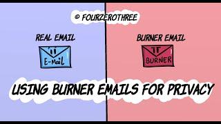 Using "Burner Emails" for privacy (Hiding your real email address)