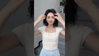 part 45 | cute girl Trying Smooth Hair Wigs Real Look Do you like it