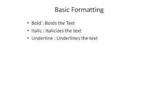 How to Bold, Underline or Italicize HTML Text